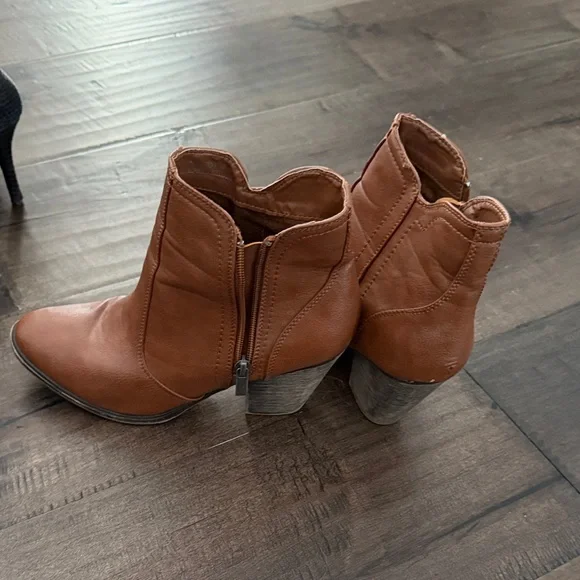 Dollhouse Brown Ankle Booties - Picture 2 of 3